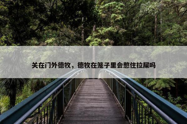 关在门外德牧，德牧在笼子里会憋住拉屎吗