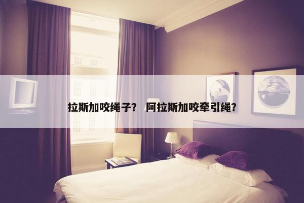 拉斯加咬绳子？ 阿拉斯加咬牵引绳？