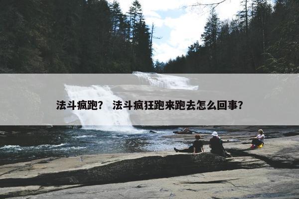 法斗疯跑？ 法斗疯狂跑来跑去怎么回事？