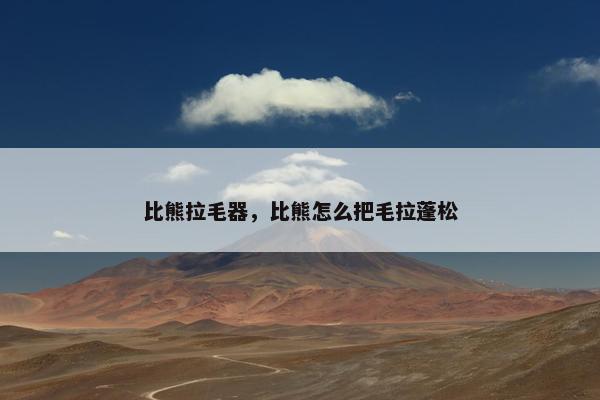 比熊拉毛器，比熊怎么把毛拉蓬松