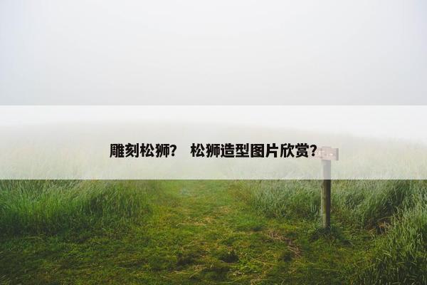 雕刻松狮？ 松狮造型图片欣赏？