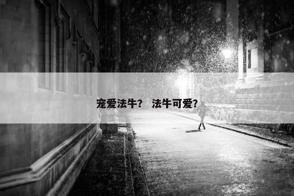 宠爱法牛？ 法牛可爱？