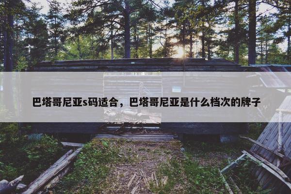 巴塔哥尼亚s码适合，巴塔哥尼亚是什么档次的牌子