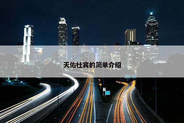 天佑杜宾的简单介绍