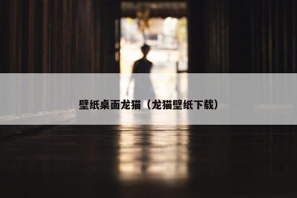 壁纸桌面龙猫（龙猫壁纸下载）