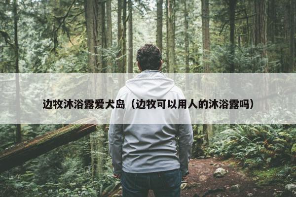 边牧沐浴露爱犬岛（边牧可以用人的沐浴露吗）