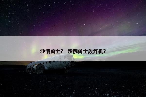 沙俄勇士？ 沙俄勇士轰炸机？