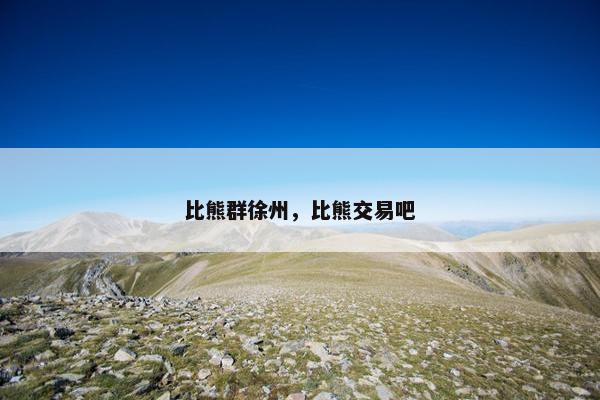 比熊群徐州，比熊交易吧