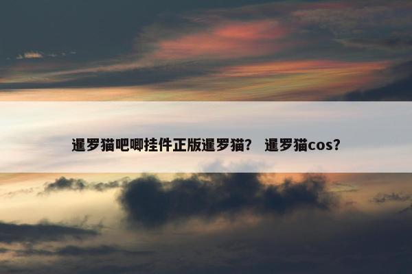 暹罗猫吧唧挂件正版暹罗猫？ 暹罗猫cos？