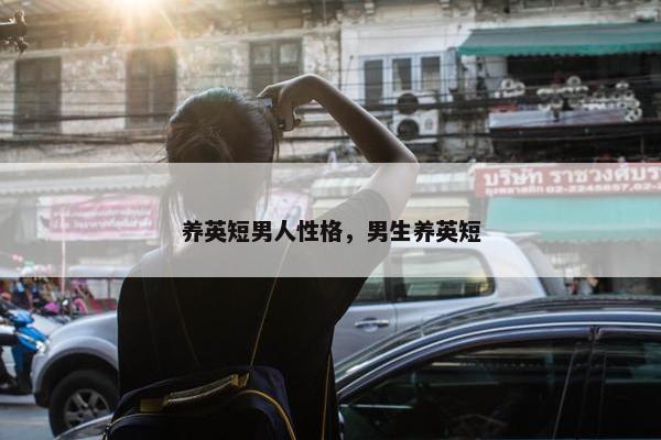 养英短男人性格，男生养英短