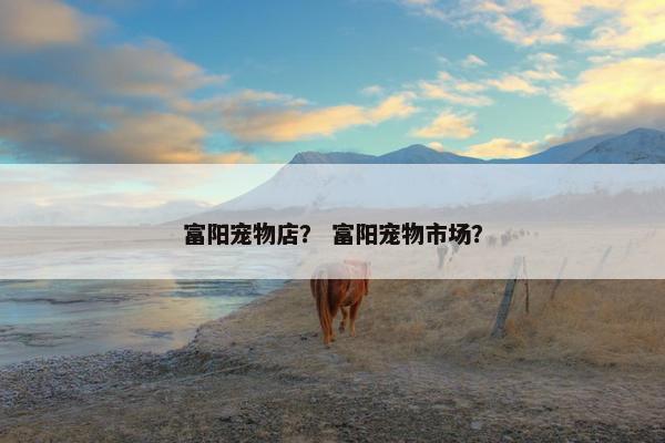 富阳宠物店？ 富阳宠物市场？