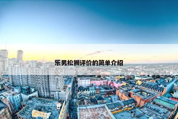 乐男松狮评价的简单介绍