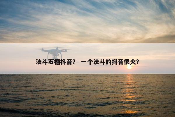 法斗石榴抖音？ 一个法斗的抖音很火？