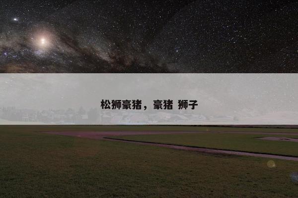 松狮豪猪，豪猪 狮子