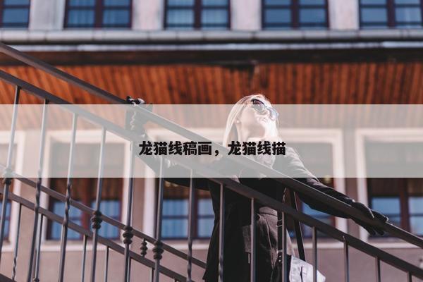 龙猫线稿画，龙猫线描