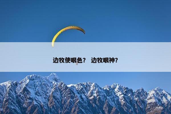 边牧使眼色？ 边牧眼神？