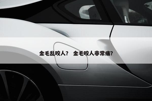 金毛乱咬人？ 金毛咬人非常痛？
