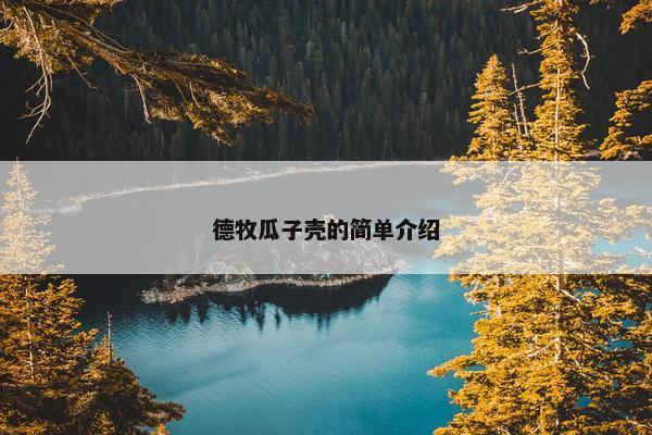 德牧瓜子壳的简单介绍