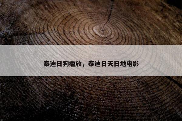 泰迪日狗播放，泰迪日天日地电影