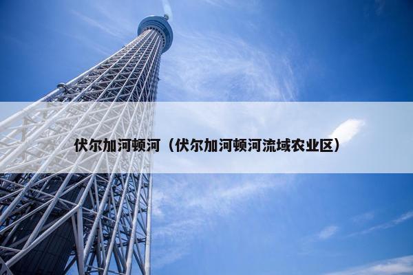 伏尔加河顿河（伏尔加河顿河流域农业区）