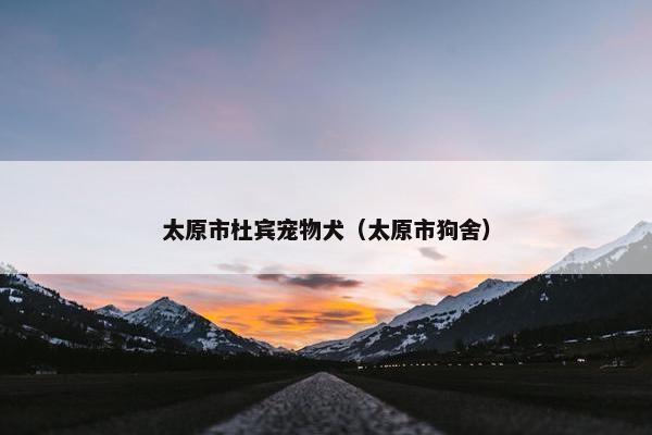 太原市杜宾宠物犬（太原市狗舍）
