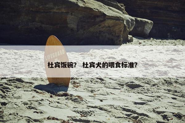 杜宾饭碗？ 杜宾犬的喂食标准？