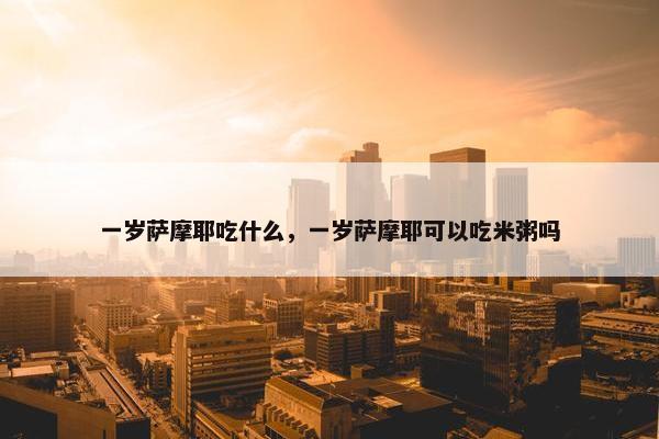 一岁萨摩耶吃什么，一岁萨摩耶可以吃米粥吗