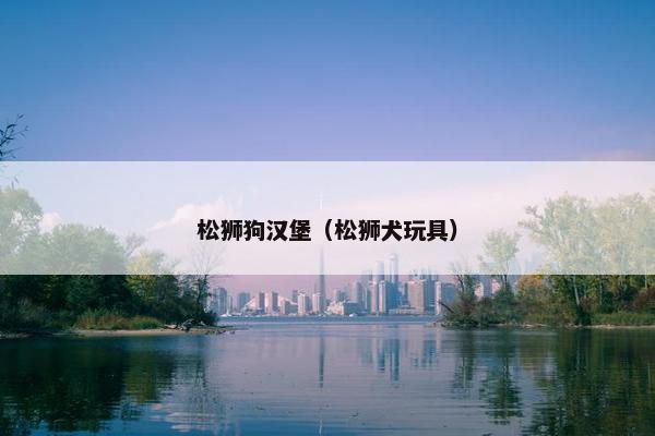 松狮狗汉堡（松狮犬玩具）