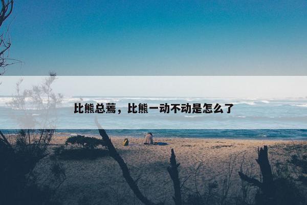 比熊总蔫，比熊一动不动是怎么了