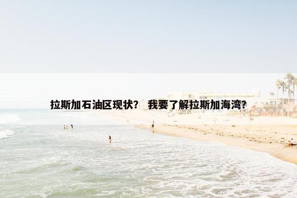 拉斯加石油区现状？ 我要了解拉斯加海湾？