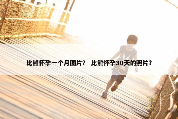 比熊怀孕一个月图片？ 比熊怀孕30天的照片？