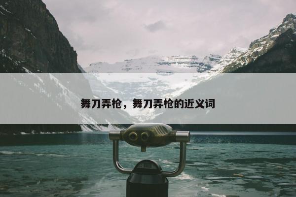 舞刀弄枪，舞刀弄枪的近义词