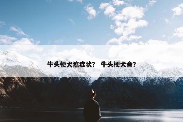 牛头梗犬瘟症状？ 牛头梗犬舍？