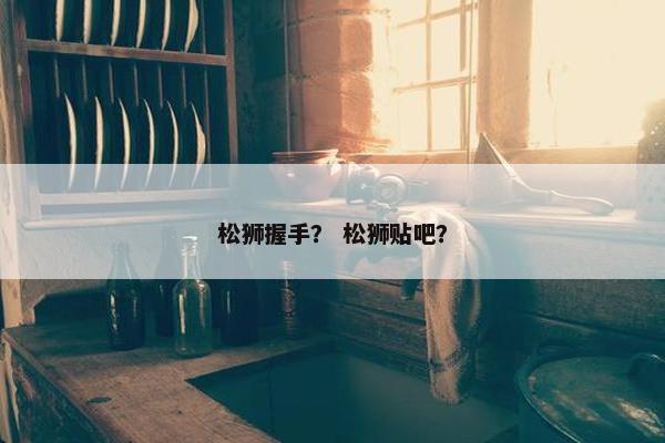 松狮握手？ 松狮贴吧？
