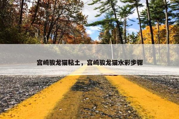 宫崎骏龙猫粘土，宫崎骏龙猫水彩步骤