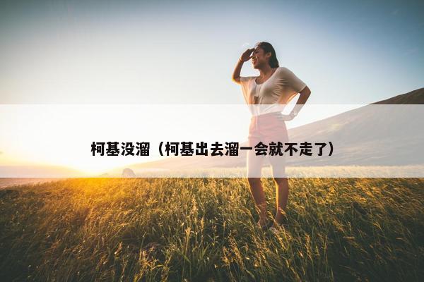 柯基没溜（柯基出去溜一会就不走了）