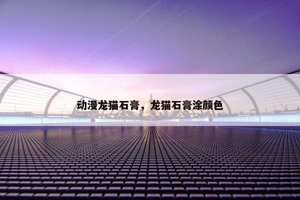 动漫龙猫石膏，龙猫石膏涂颜色