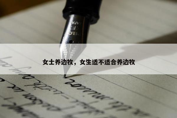 女士养边牧，女生适不适合养边牧