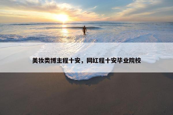 美妆类博主程十安，网红程十安毕业院校