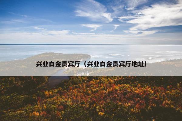 兴业白金贵宾厅（兴业白金贵宾厅地址）