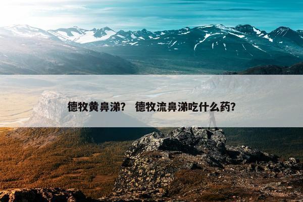 德牧黄鼻涕？ 德牧流鼻涕吃什么药？
