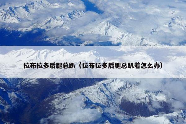 拉布拉多后腿总趴（拉布拉多后腿总趴着怎么办）