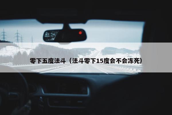 零下五度法斗（法斗零下15度会不会冻死）