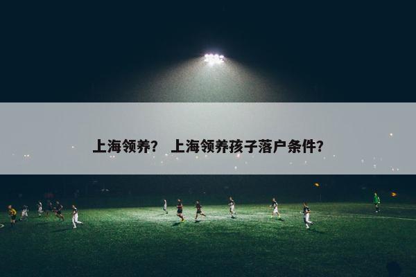 上海领养？ 上海领养孩子落户条件？