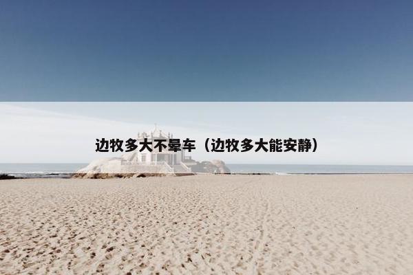 边牧多大不晕车（边牧多大能安静）