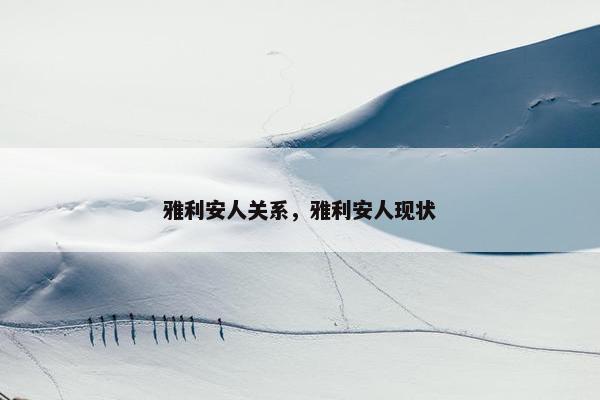 雅利安人关系，雅利安人现状