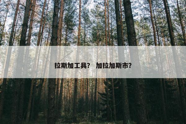 拉斯加工具？ 加拉加斯市？