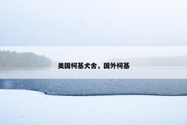 美国柯基犬舍，国外柯基