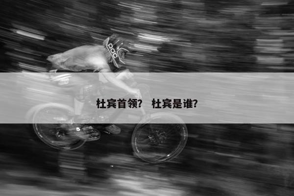 杜宾首领？ 杜宾是谁？