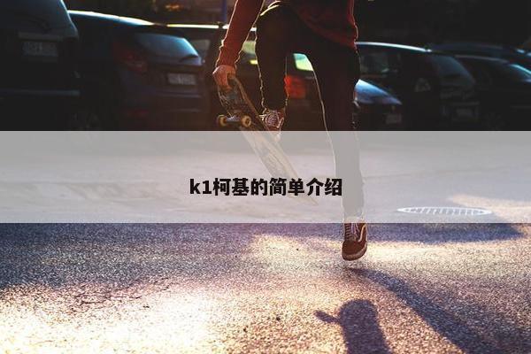 k1柯基的简单介绍